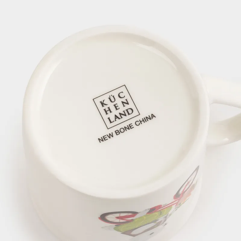 Кружка, 300 мл, Кролик на велосипеде, Ideas life, image-3