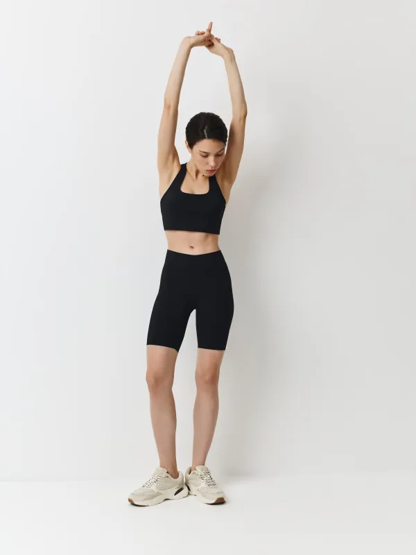 Әйелдерге арналған велосипедкалар, спорттық, өлшемі XS, эластан/полиамид, қара, Ligita, image-0