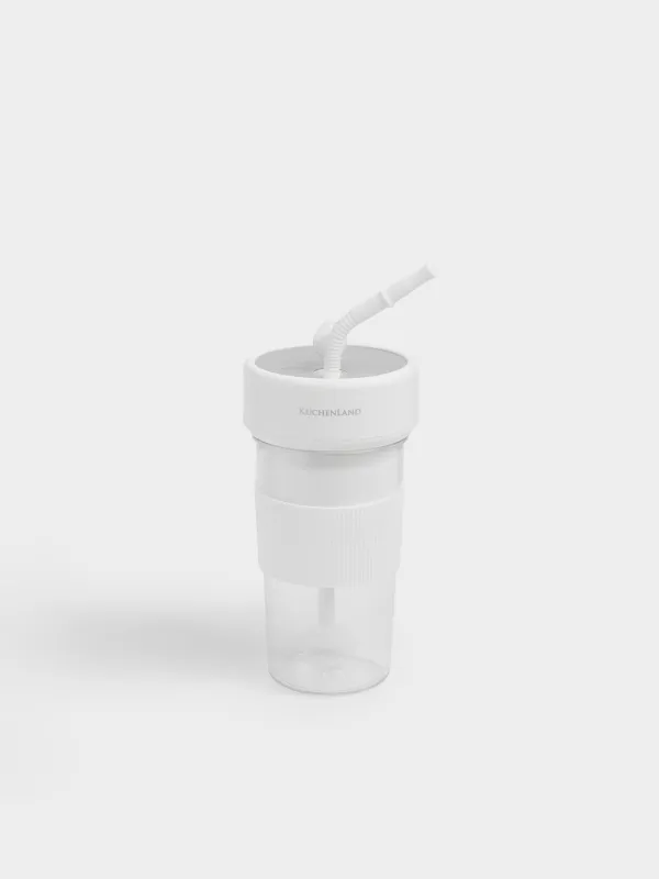 Блендер персональный, 350 мл, 35 Вт, портативный, заряжаемый, пластик, белый, Handy, image-0