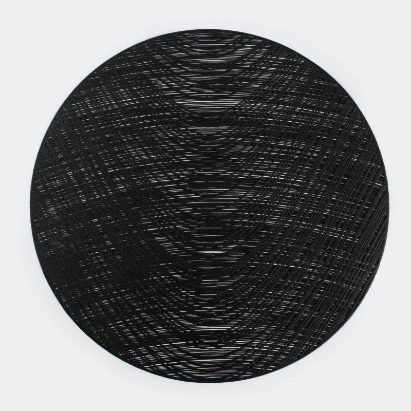 Аспаптарға арналған майлық, 38 см, ПВХ, дөңгелек, қара, Azhur Grid