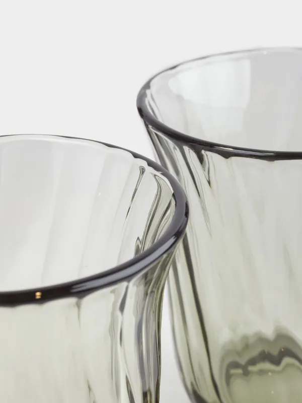 Стақан, 10 см, 270 мл, 2 дана, шыны Р, жасыл, Lombardy R color, image-2