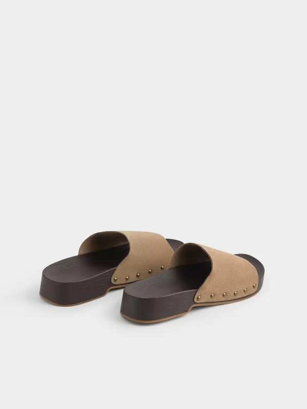 Әйелдер сандалдары, өлшемі 36, табиғи күдері/полиуретан, қоңыр, Steffi, image-3