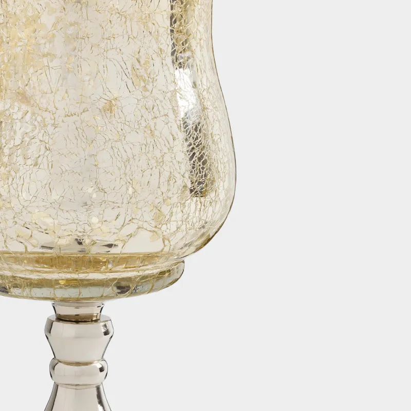 Шам ұстағыш, 23 см, шәйнек үшін, аяқты, шыны/металл, шампан, Fantastic, image-1