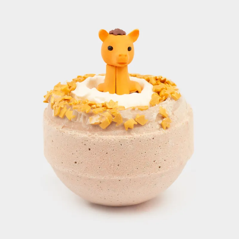 Ваннаға арналған бомба, 130 гр, ойыншығы бар, қоңыр, Пряник, Жылқы, Horse spa