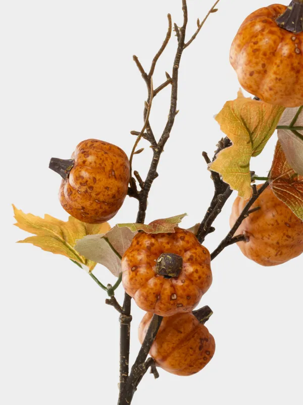 Сәндік бұтақ, 76 см, көбік/полиэстер, Қызғылт сары асқабақ, Forest symphony decor, image-2