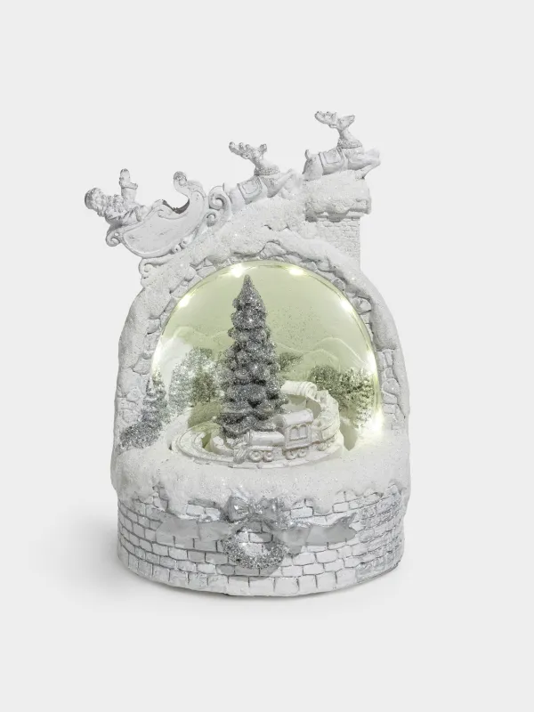 Статуэтка с подсветкой, 16x22 см, анимированная, полирезин/пластик, Елка, Christmas style, image-0