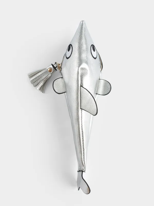 Қаламсауыт, 25х9 см, полиуретан, күміс, Акула, Aquatic animals, image-4