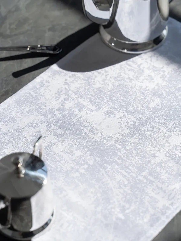 Салфетка под приборы, 30х45 см, полиэстер, прямоугольная, белая, Jacquard, image-6