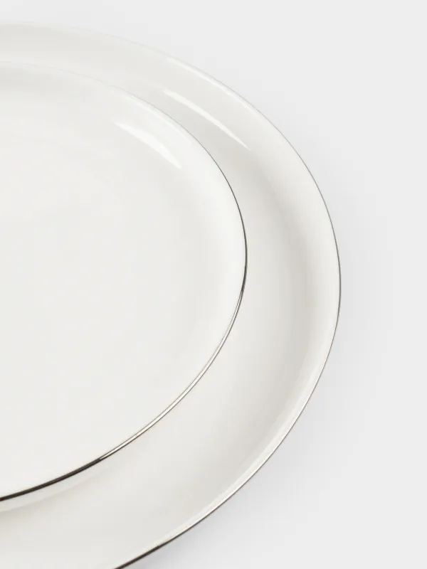 Түскі ас жиынтығы, 6 парсы, 18 пр, фарфор F, ақ, Ideal silver, image-4