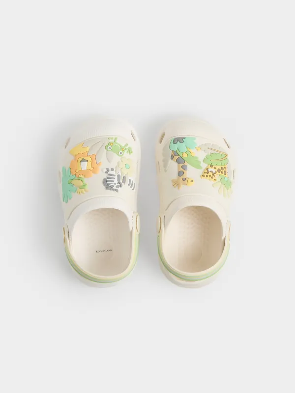 Балаларға арналған сабо, өлшемі 24, ЭВА, сарғылт-қоңыр, Жануарлар, Kids sabot, image-1