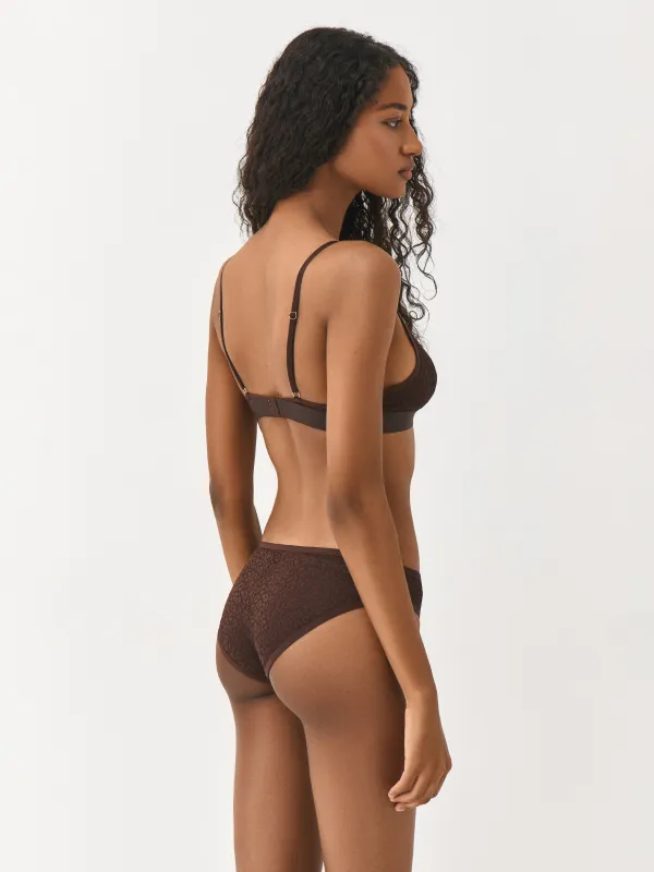 Әйелдер іш киімі, өлшемі XS, нейлон/спандекс, шілтер, қоңыр, Хипстер, Maximilynn, image-3