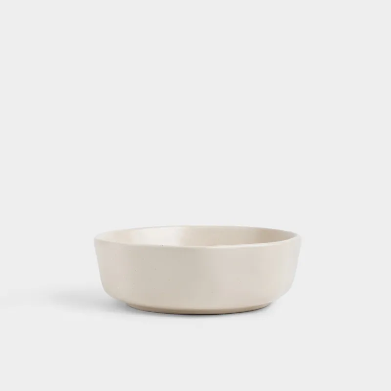 Салатник, 16х5 см, 550 мл, керамика K, молочный, Мятый эффект, Crumple creme