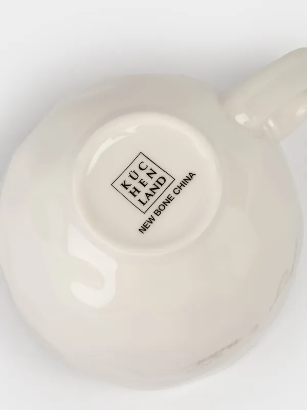 Саптыаяқ, 430 мл, фарфор N, сүт түстес, Мәңгі сенімен, Crumple amour, image-5