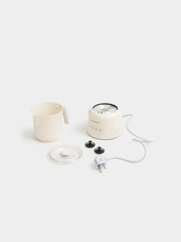 Электр турка, 250 мл, сүт түстес көпірткіш функциясы бар, сарғылт-қоңыр, Vintage kitchen, image-2