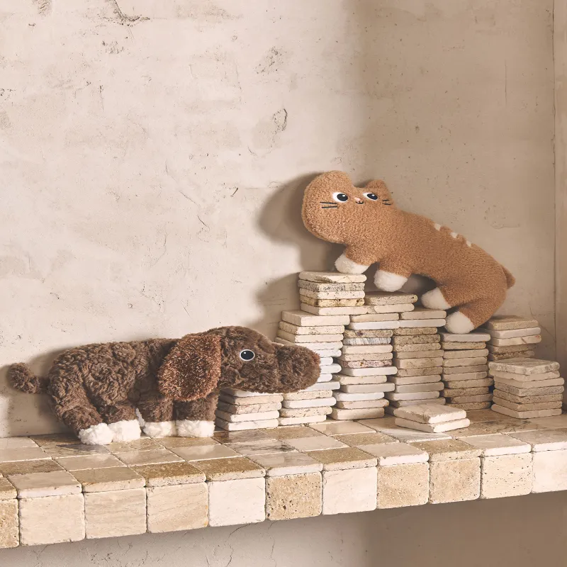 Сәндік жастық, 50х28 см, полиэстер, қоңыр, Ит, Dog toy, image-5