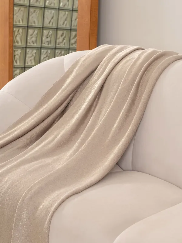 Жамылғы, 130х170 см, фланель/люрекс, қара-сұр, Flannel, image-1