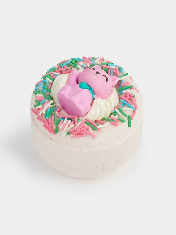 Ваннаға арналған бомба, 130 гр, ойыншықпен, сүт түстес, Сүтті шоколад, Мысық, Cat, image-2