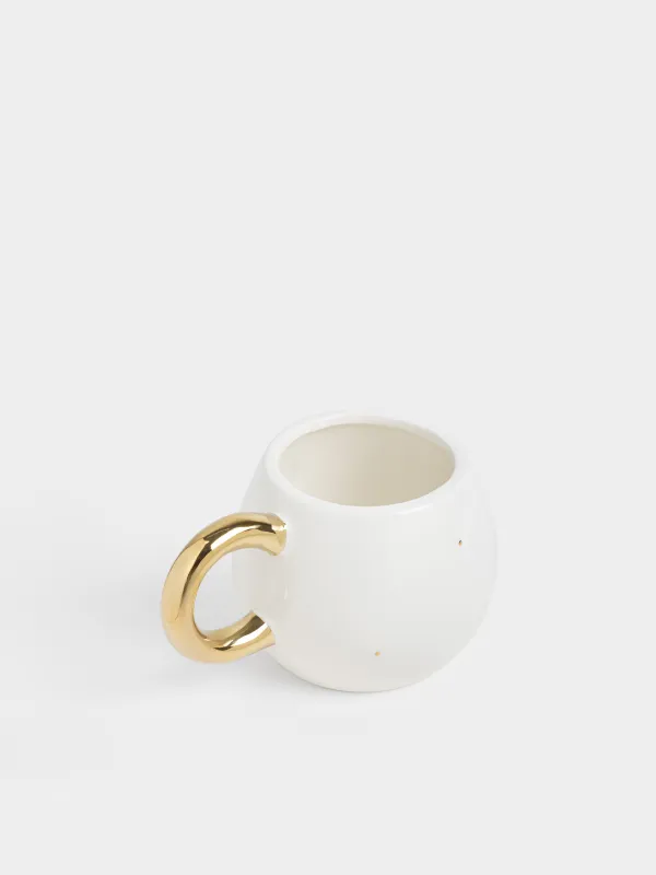 Саптыаяқ, 430 мл, фарфор Р, сүт және алтын түстес, Ара, Honey, image-2