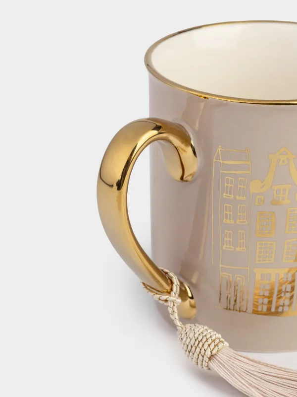 Кружка, 300 мл, с кисточкой, Город, House built, image-2