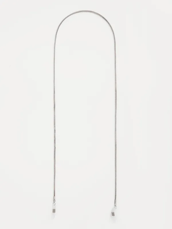 Көзілдірік тізбегі, 75 см, металл, күміс, Skye, image-0