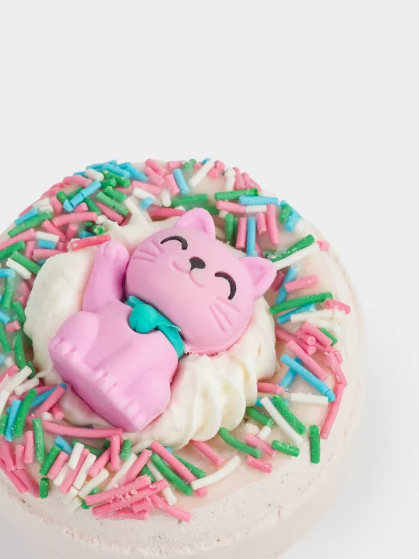 Ваннаға арналған бомба, 130 гр, ойыншығы бар, сүт түстес, Сүтті шоколад, Мысық, Cat, image-1