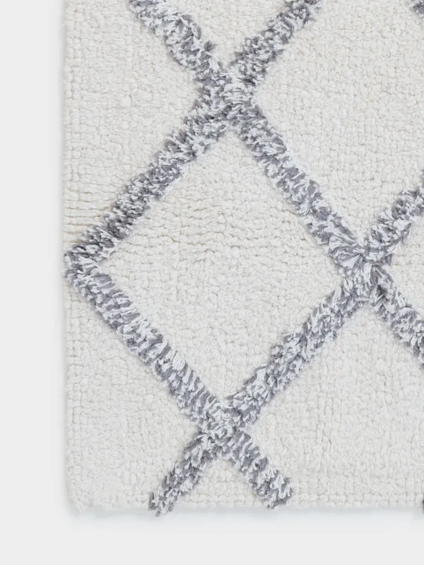 Кілемше, 50х80 см, мақта, сарғылт, Ромбтар, Rhombic, image-3