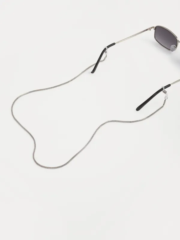Цепочка для очков, 75 см, металл, серебристая, Skye, image-3