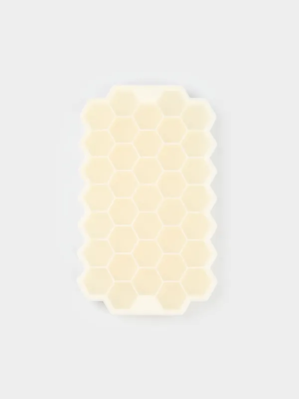 Мұз бен шоколадқа арналған қалып, 20 см, 24 бөлім, силикон, сүт түсті, Бал ұясы, Honey, image-1