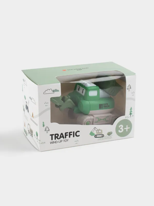 Ойыншық, 14х10 см, сағат механизмі, пластик, жасыл, Traffic, image-3