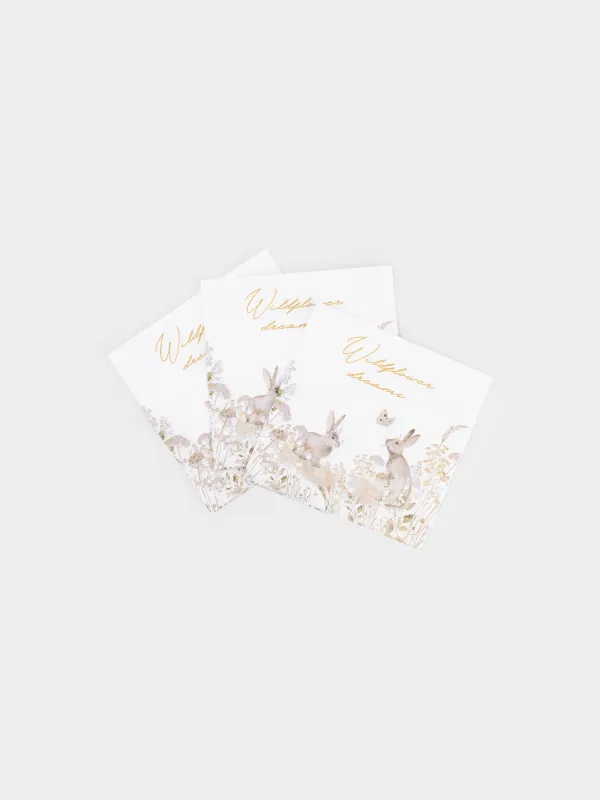 Салфетки бумажные, 33х33 см, 20 шт, Easter, image-3