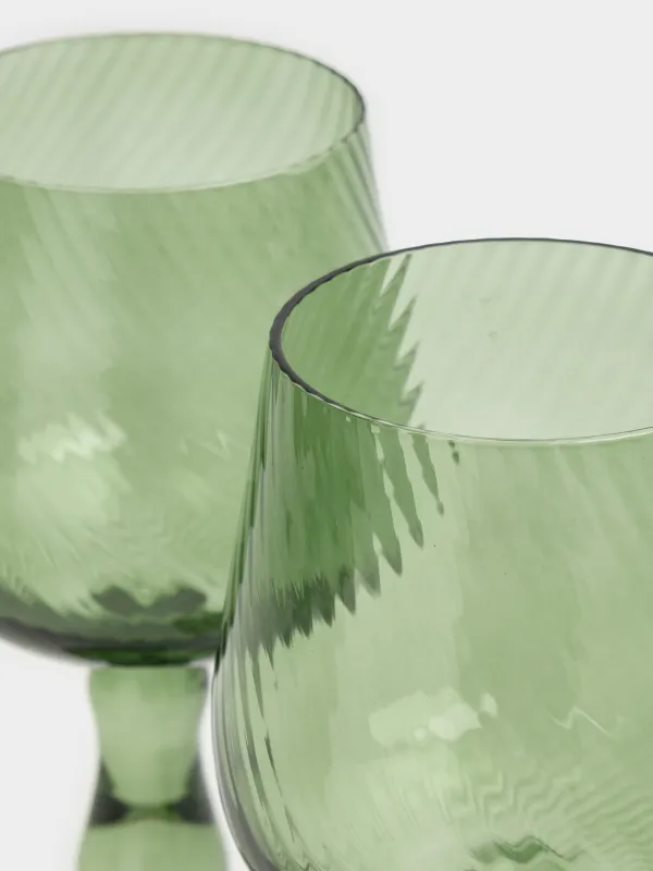 Бокал-кубок для вина, 400 мл, 2 шт, стекло, зеленый, Molinella, image-2