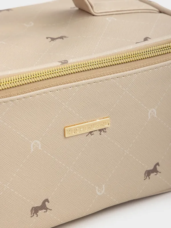 Косметичка, 25х13 см, с ручкой, Лошади, Beauty horse, image-4