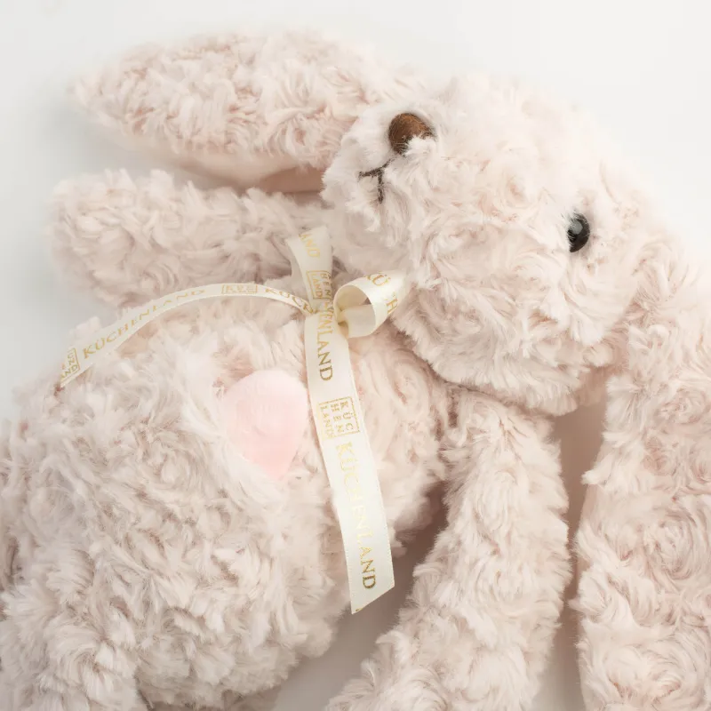 Ойыншық, 33 см, жұмсақ, сүт түстес, жүрегі бар Қоян, Rabbit, image-5