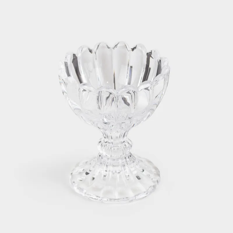 Подставка для яйца, 7 см, стекло, Clear pattern, image-1