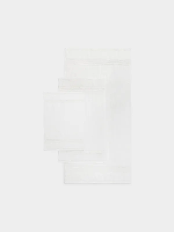 Комплект полотенец, 40х60/50х90/70х140 см, 3 шт, хлопок, молочный, Natural cotton, image-1