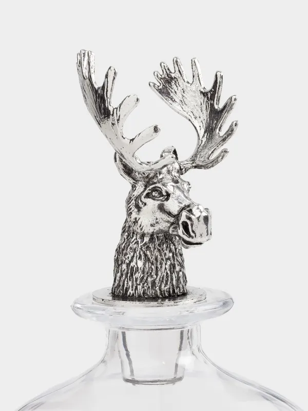 Набор для водки, графин со стопками, Лесные животные, Lux elements, image-3