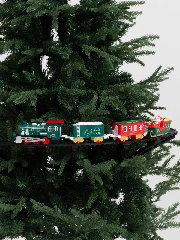 Ойыншық теміржол, М, музыкалық, жарықтандырылған, аспалы, Пойыз, Game rail, image-1