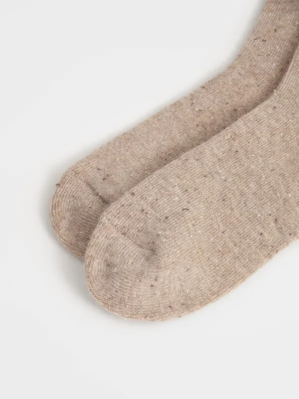 Носки с добавлением шерсти, песочные, Wool warm, image-3