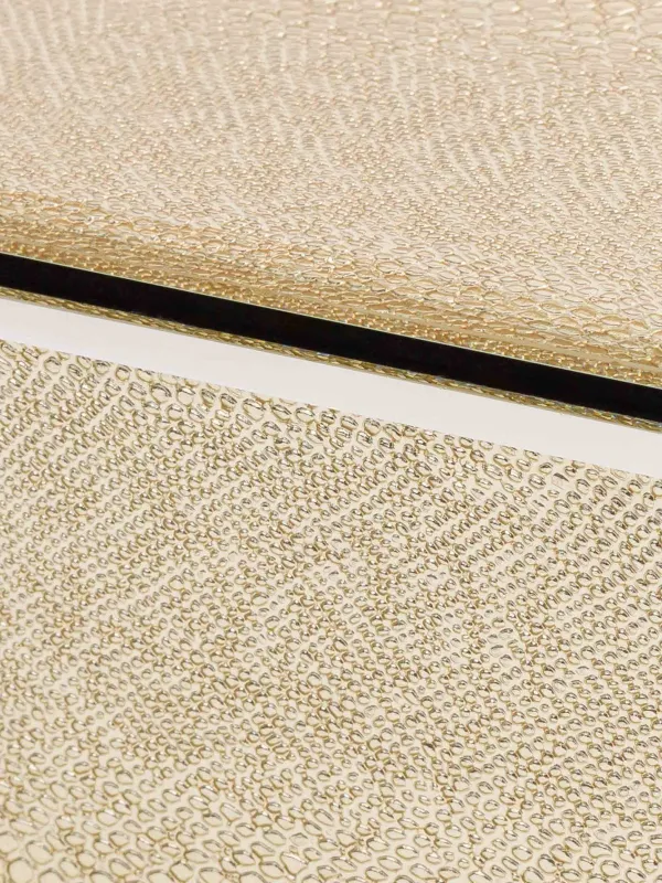 Зергерлік қобдиша, 21х13 см, шыны, алтын, Жылан принті, Snake print, image-6