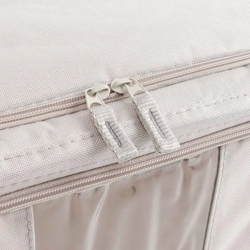 Органайзер-короб для вещей, 40х30х20 см, на молнии, оксфорд, серый, Pedant, image-2