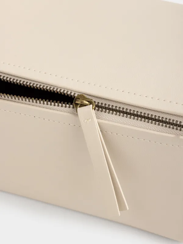 Косметичка, 28х15 см, полиуретан, бежевая, Revon, image-3