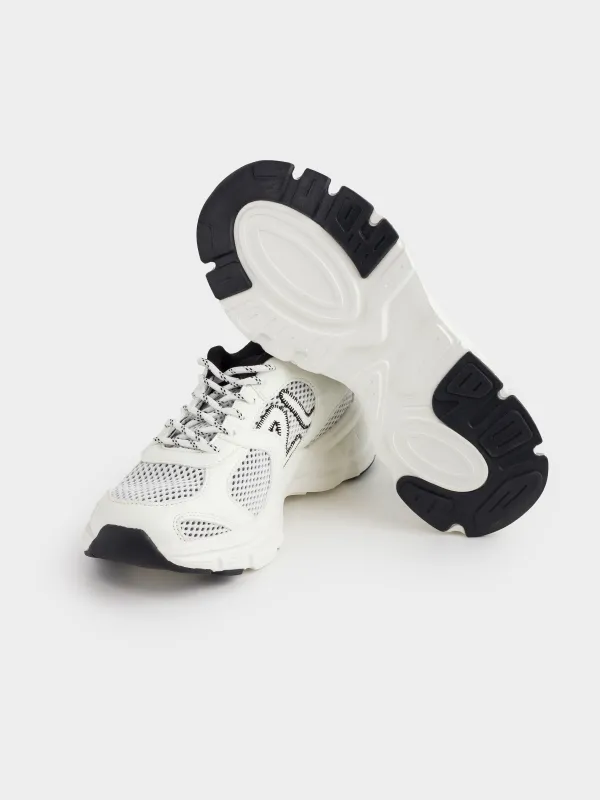 Әйелдер кроссовкалары, өлшемі 36, рюкзак қапшығы бар, полиэстер/ЭВА/ТПР, сұр-ақ, Rebeka, image-6