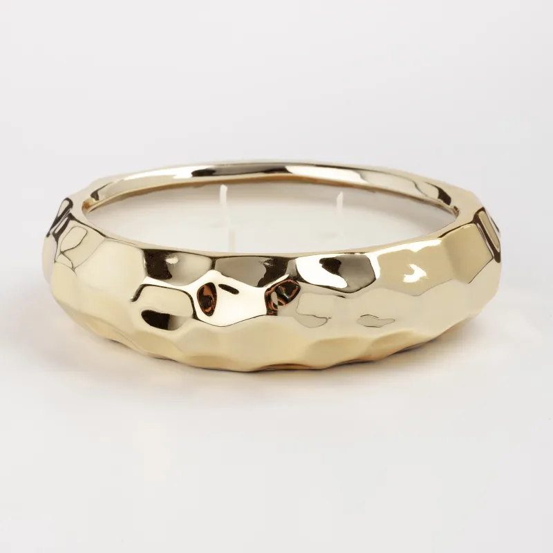 Хош иісті шам, 13 см, үш пілте, шам ұстағышта, керамика, Gourmand and Citrus, Excellency, image-1