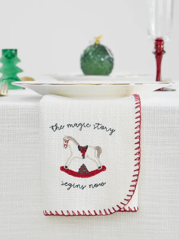 Салфетка под приборы, 30х45 см, со строчкой, Лошадка, Gunny traditions, image-5