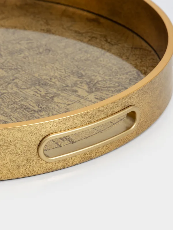 Науа, 34 см, пластик/шыны, дөңгелек, алтын, Глобус, Discovery, image-3