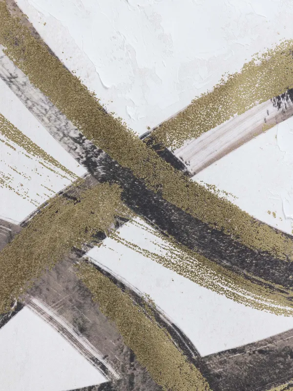 Жақтаудағы сурет, 78х103 см, кенеп, алтын қоңыр, Дерексіз сызықтар, Abstract, image-4