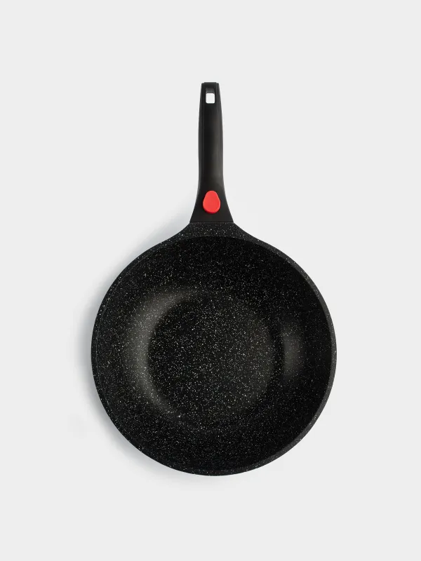 Вок, 28 см, с крышкой, съемная ручка, с покрытием, алюминий, Solution Red 2, image-6