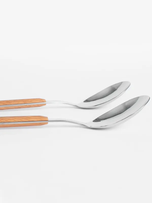 Шай қасық, 2 дана, болат / пластик, қоңыр, Prague, image-3