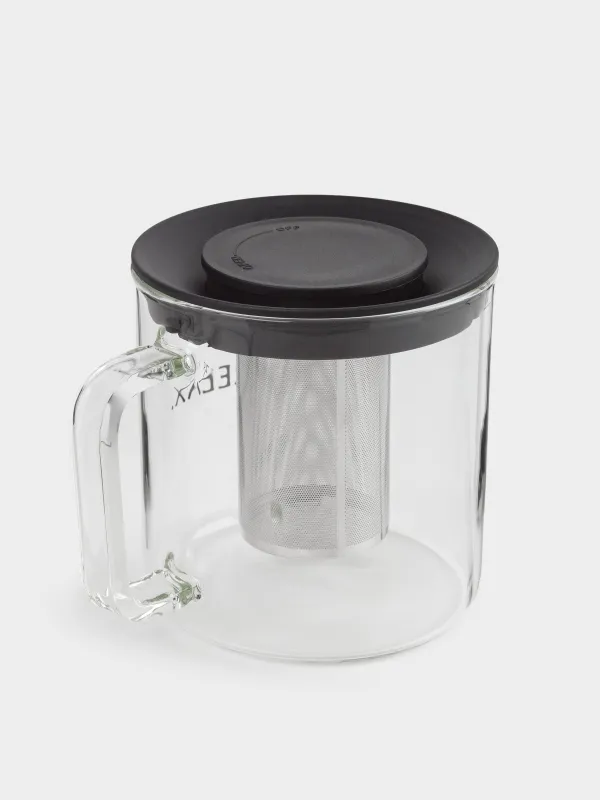 Набор чайный, 1 перс, 2 пр, стекло Б/сталь/пластик, Air, image-4