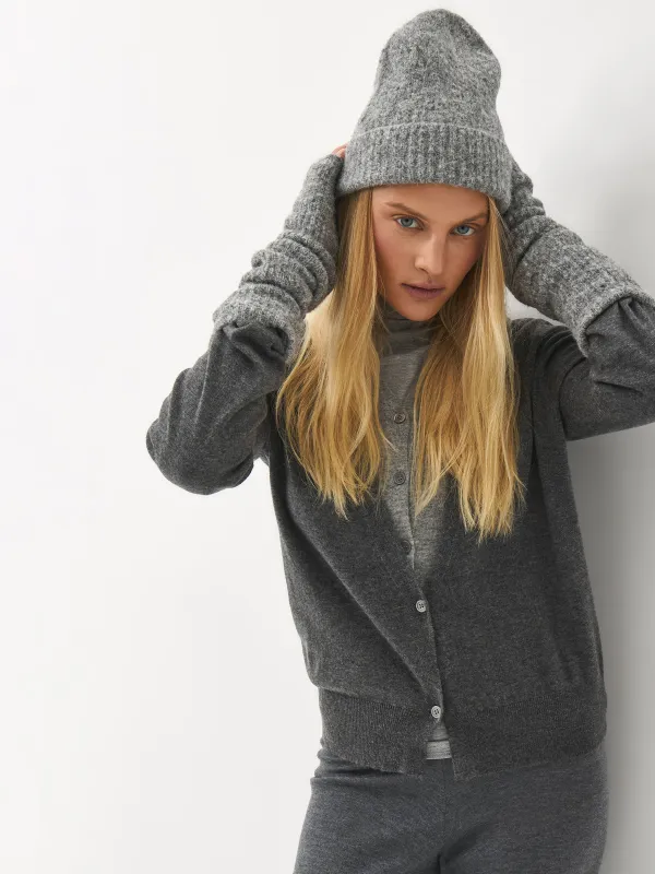 Әйелдер бас киімі, бірыңғай өлшем, полиэстер/акрил, сұр, Loop, image-0